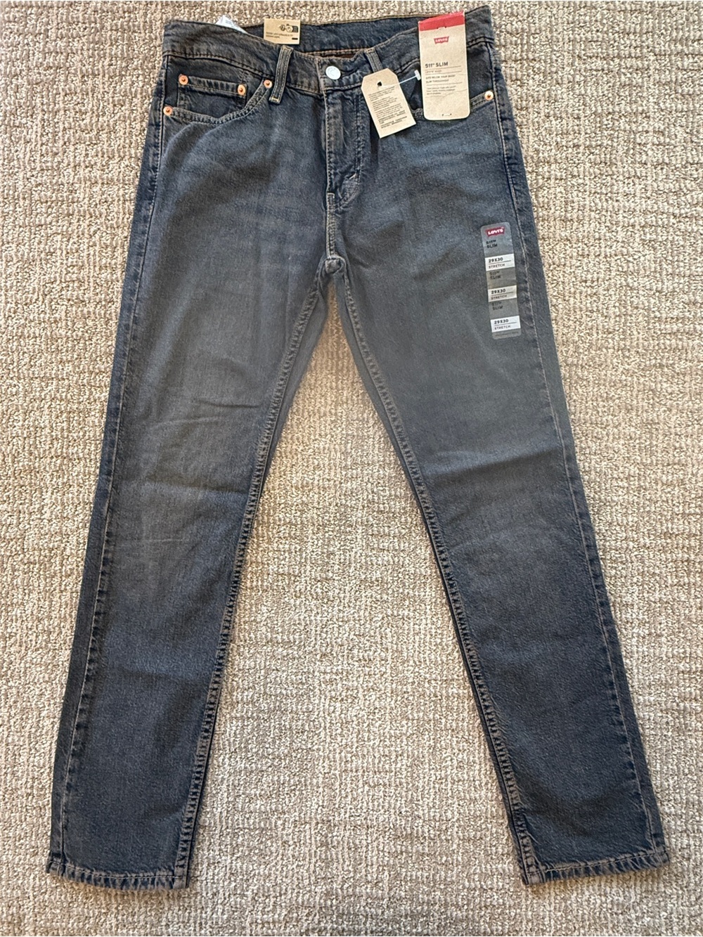 NWT Levi’s 511 Slim Fit Dark Wash Jeans 29x30